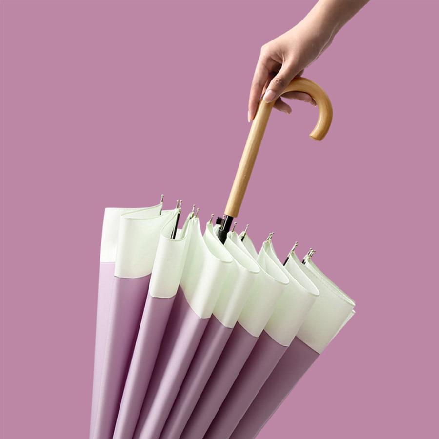 晴雨兼用 長傘 自動傘 パステルカラー レディース / クリスマス プレゼント ギフト 日傘 ワイド傘 遮光 傘 紫外線 UPF50+ 遮熱 UVカット 16本骨 耐風 軽量 爆買 |  | 11