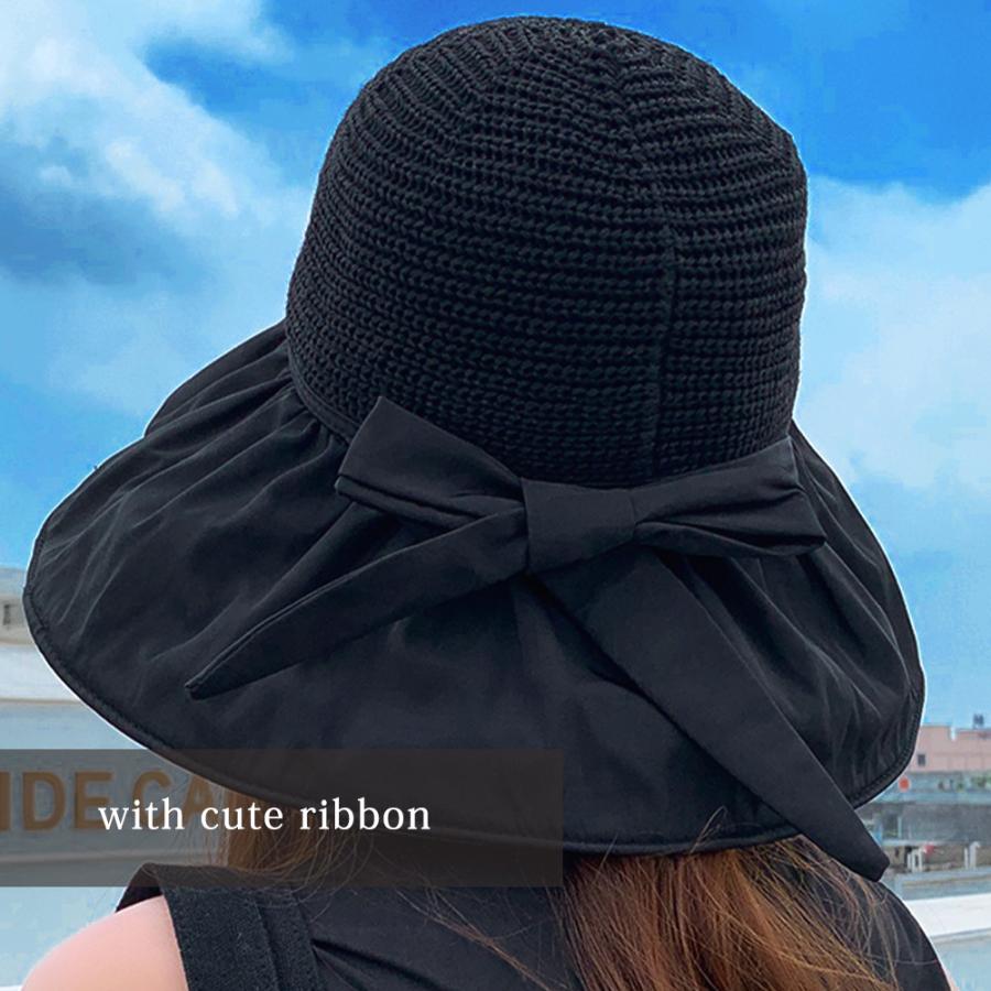 麦わら帽子 / UVカット UV対策 レディース つば広 つば広帽子 おしゃれ  可愛い 帽子 海 紫外線  シンプル ギフト プレゼント 日焼け防止 日焼け止め 爆買 |  | 03