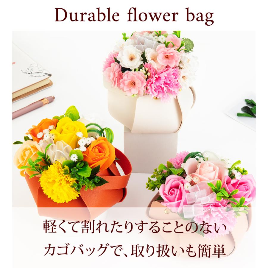 2025 ソープフラワー バッグ アレンジメント 花 桜 バラ