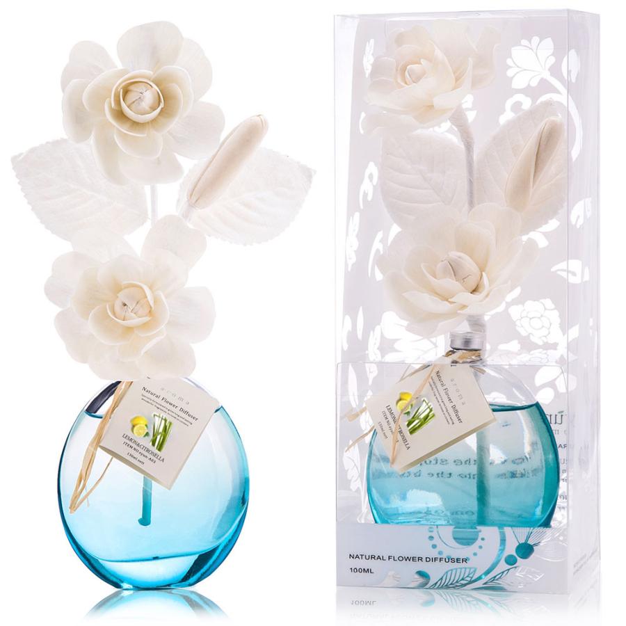 クリスマス 2025 A03 ルームフレグランス レモン＆レモングラス ギフト プレゼント 芳香剤 香り アロマディフューザー ソラフラワー おしゃれ | 