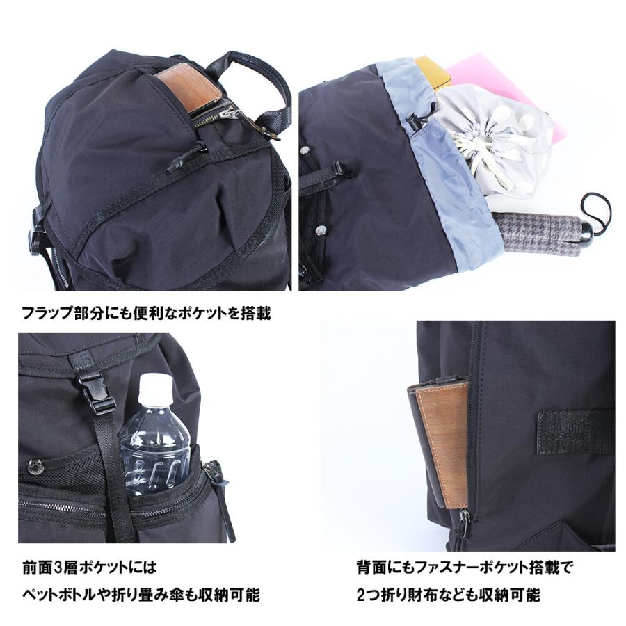 バッグ デイパック リュック ヴィレル カブセ 18L【 B.C.ISHUTAL 】4種類 収納力とデザイン性を兼ね備えたカブセリュック_2