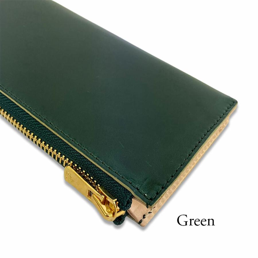 財布【 新喜皮革 】オイルコードバン L字ファスナー ロングウォレット