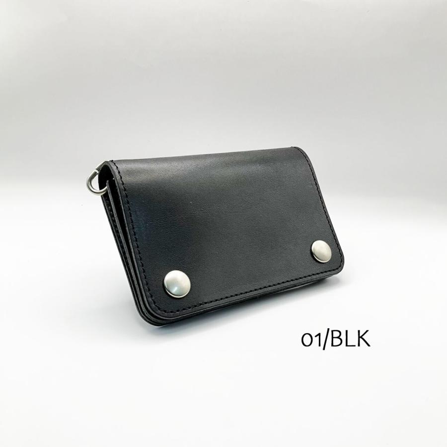 栃木レザー　ミドル　トラッカーウォレット 栃木レザー 本革 トラッカーウォレット ミドルウォレット スタッズ