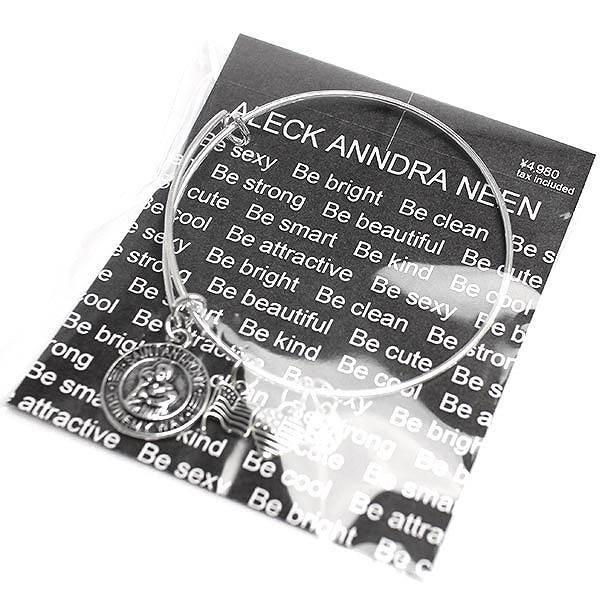 ALECK ANNDRA NEEN ブレスレット SAINT ANTHONY コインチャーム シルバー バングル 腕輪 SPST006 |  | 02