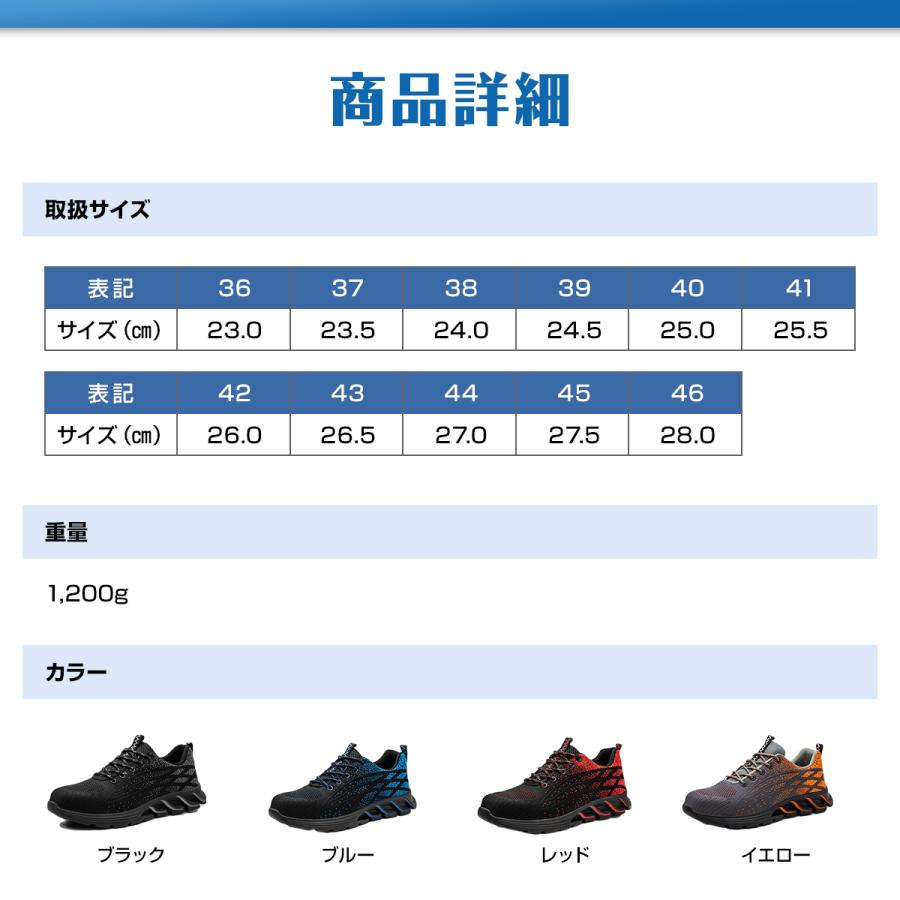 安全靴 おしゃれ 防水 シューズ 耐摩耗 作業 メンズ レディース 軽量 つま先 男女兼用 通気性 快適 セーフティ 守る グリップ 滑らない 歩きやすい 災害用 軽い | ブランド登録なし | 12