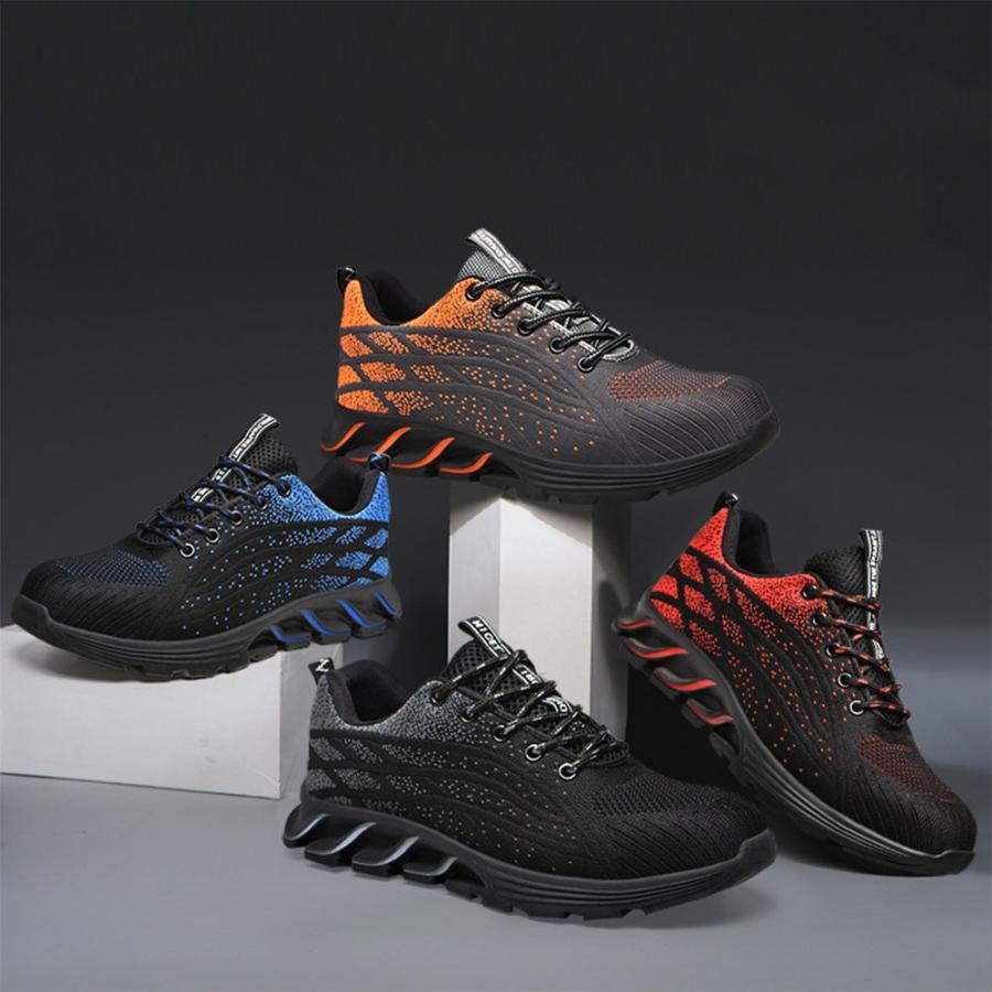 安全靴 おしゃれ 防水 シューズ 耐摩耗 作業 メンズ レディース 軽量 つま先 男女兼用 通気性 快適 セーフティ 守る グリップ 滑らない 歩きやすい 災害用 軽い | ブランド登録なし | 19