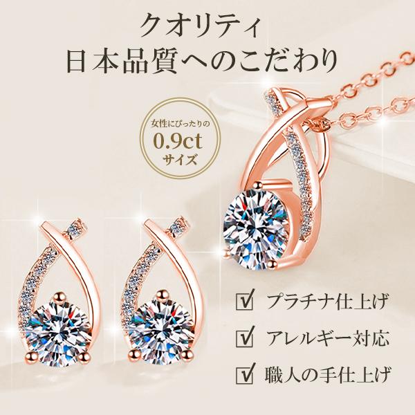 SWAROVSKI（スワロフスキー） しずく ネックレス ピアス セット