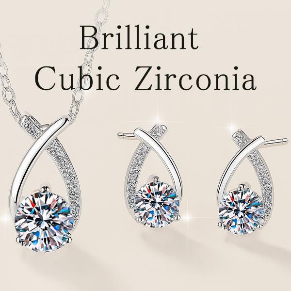 SWAROVSKI（スワロフスキー） しずく ネックレス ピアス セット