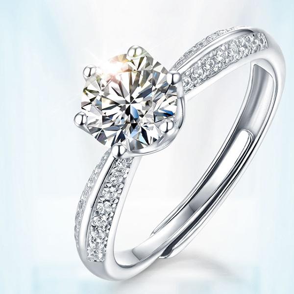 リング 指輪 レディース 0.5ct モアサナイト ホワイトデー プレゼント 