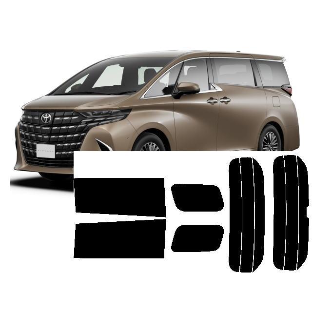 アルファード リア1枚貼り対応 型式40W系 販売年'23/6〜 カット済み