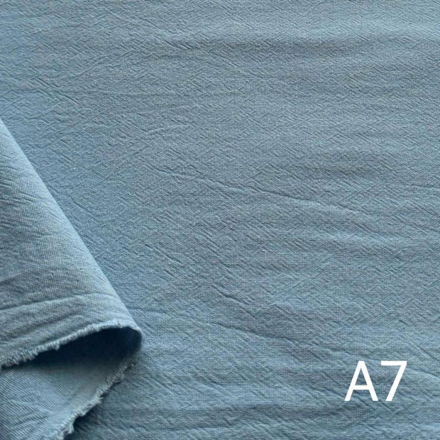 厚手ワッシャー生地 A7ダークスカイブルー 2M : SpringYou - 通販