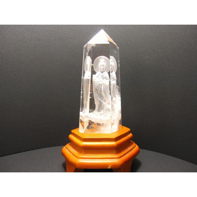 これは！観音様の水晶！持ってるだけでも！不思議なパワー！慈悲！ 願いを叶える力を与える］皇帝龍彫本水晶クリスタル 勾珠