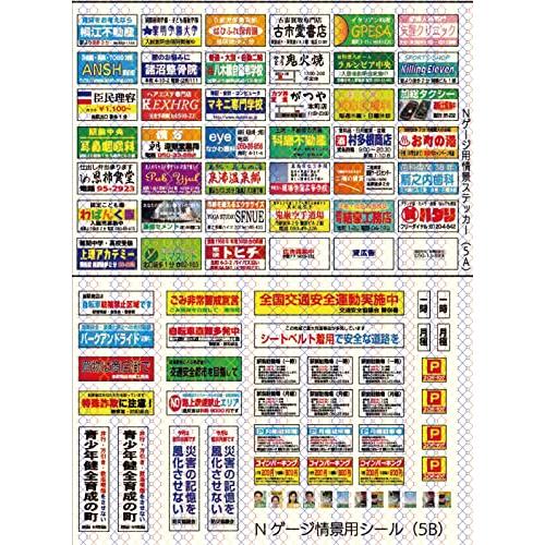 Nゲージ情景用ステッカー05（駅の広告看板） : ふきの芽 - 通販