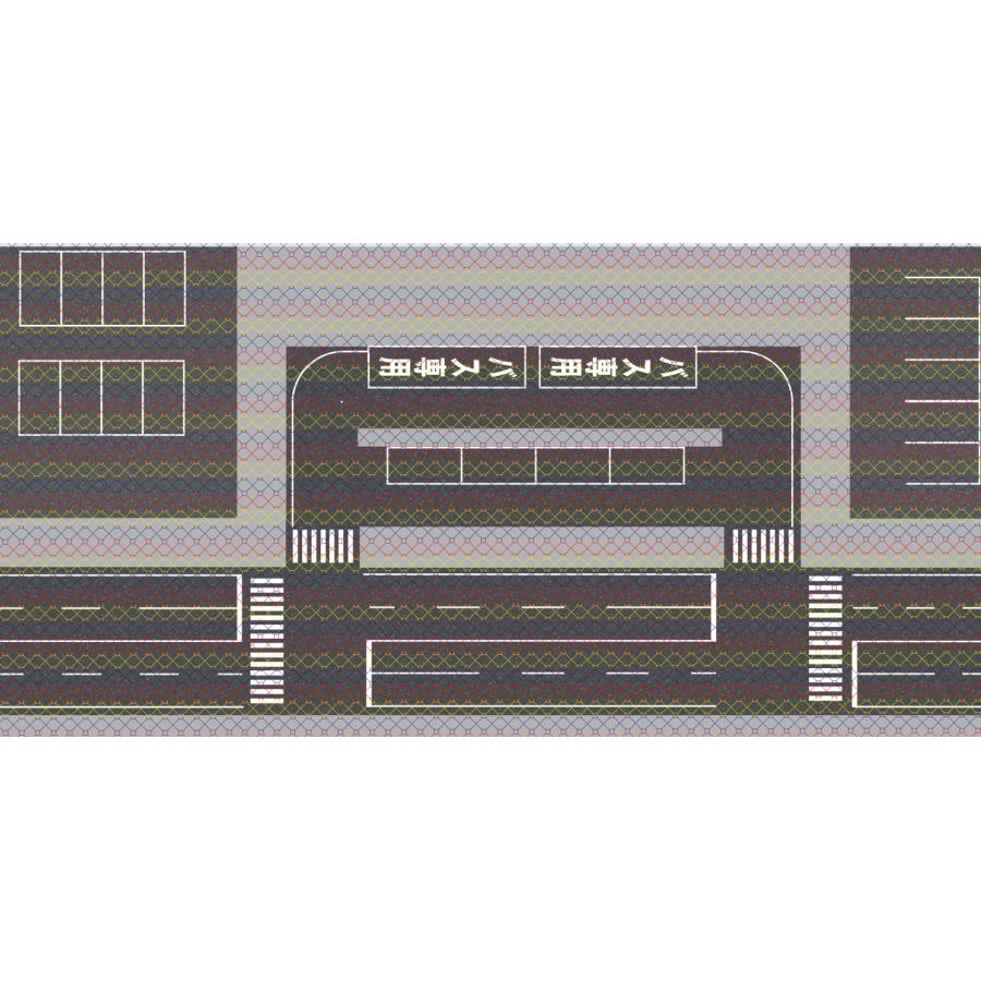 Nゲージ用ジオラマベース（4車線／駅前ロータリー） : ふきの芽 - 通販