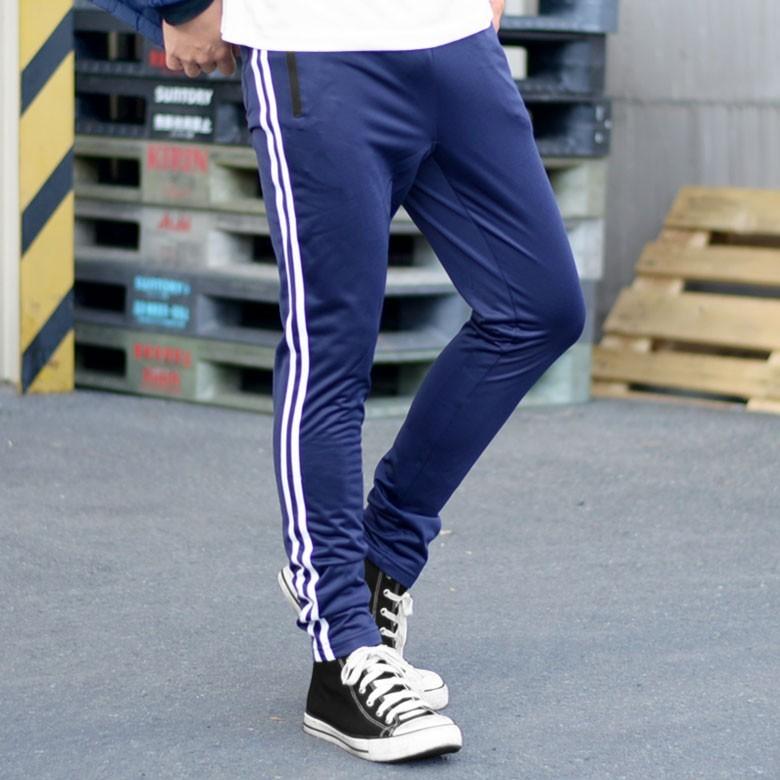 2ラインスリムジャージ メンズパンツ イージーパンツ ジャージパンツ 二本ライン 2ライン 裏起毛 タイトジャージ テーパード スリムジャージ 衣装 部屋着 Spruce Vasin 通販 Yahoo ショッピング