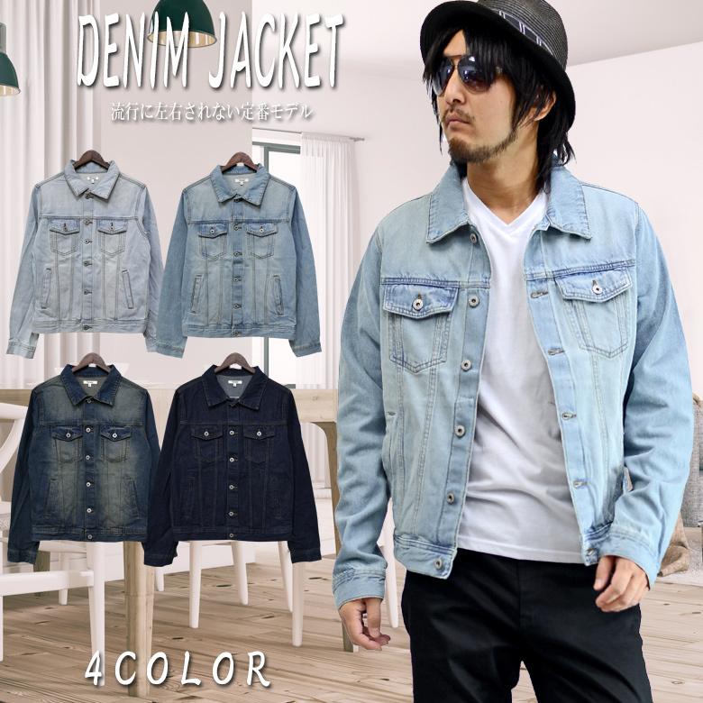 ジージャン メンズ デニムジャケット Gジャン 大きいサイズ デニム ジャケット Spruce Vasin 通販 Yahoo ショッピング