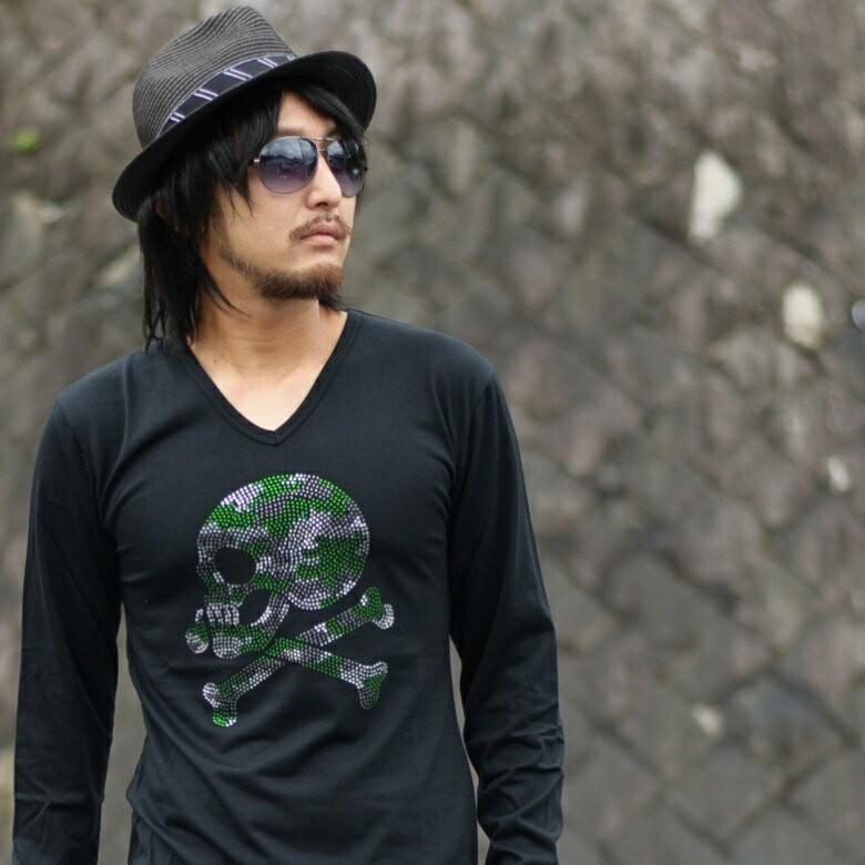 stone ロンティー stone ロンティー 閉店セール】Tシャツ メンズ Vネック 長袖 ロンT