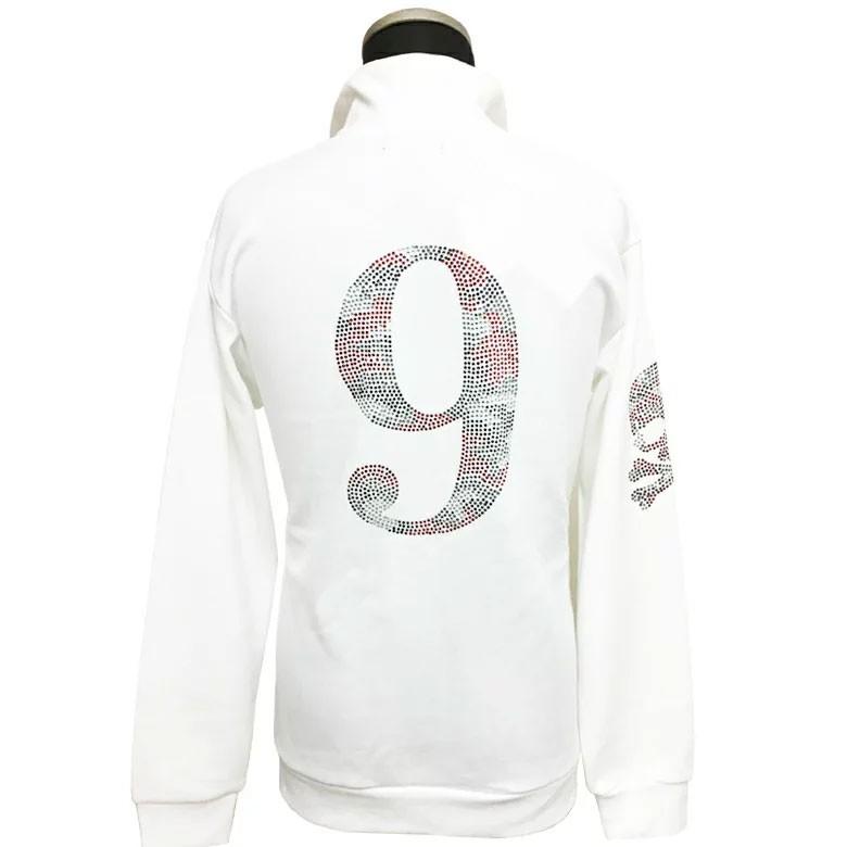 閉店セール】ラインストーン ナンバリング ZIPブルゾン ジャケット