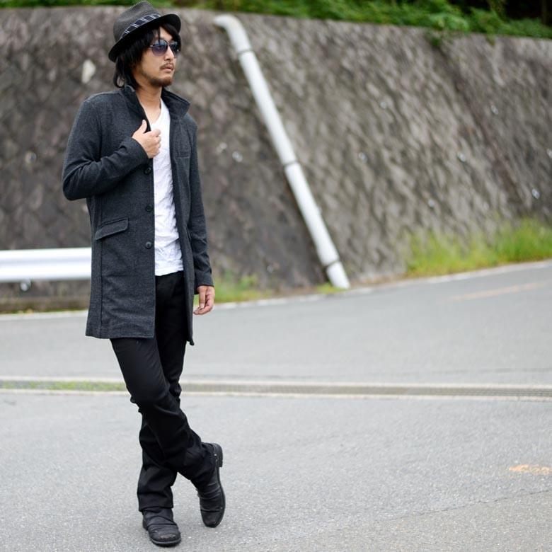 コート メンズ イタリアンカラー コート ふくれ織り アウター ワイヤー入り 細身 タイト 無地 襟 グレー ブラック メンズファッション Bitter ビター系 3361 43a Spruce Vasin 通販 Yahoo ショッピング