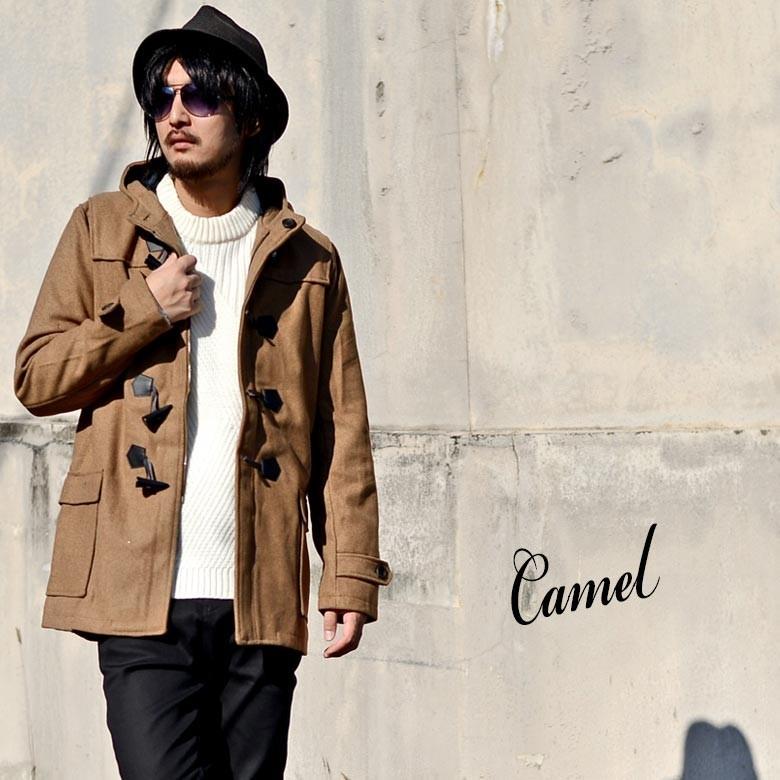 コート メンズ 冬 秋冬 フードコート ダッフルコート メンズ ウール メルトン メンズ アウター シンプル ベーシック Spruce Vasin 通販 Yahoo ショッピング