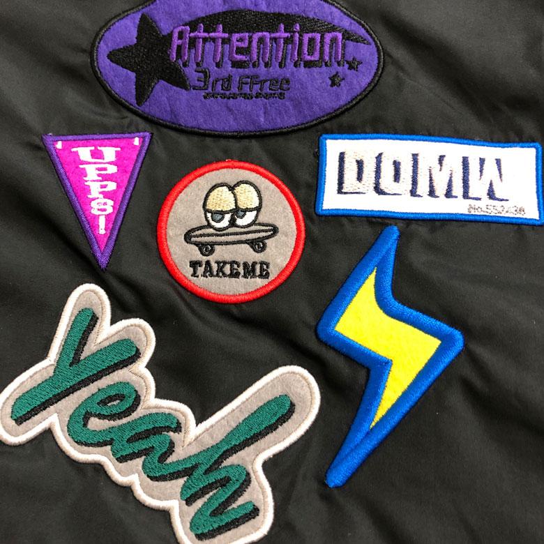 【極美品】 THE NEW DESIGNERS ワッペン MA-1 ボアブルゾン ndp231018003_0.jpg