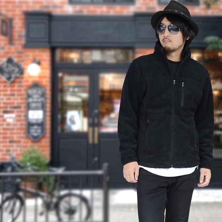 閉店セール】ムートン風ボアジャケット メンズ ボアジャケット 防風