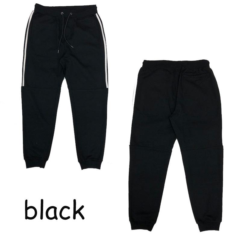 閉店セール】ストレッチジョガーパンツ スムースポンチ素材 2本サイド