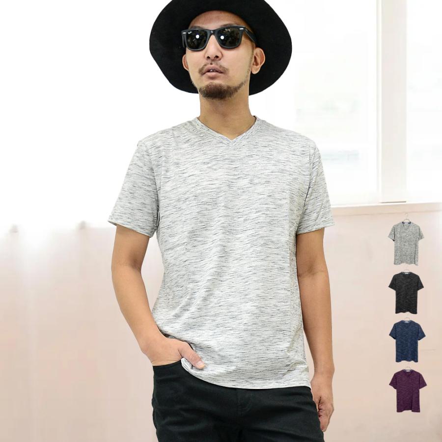 2枚組 Tシャツ Vネック 半袖 メンズ グリーン ネイビー XS ニッセン Tシャツ 半袖 吸汗速乾 UVカット 裏面メッシュ Vネック