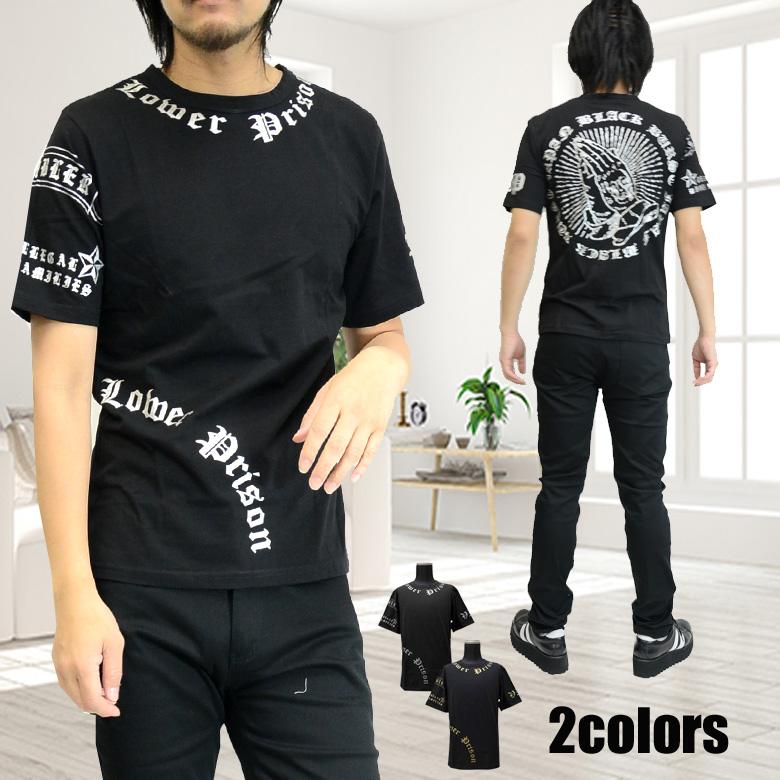 閉店セール】バックプレイハンド半袖プリントTシャツ メンズ 半袖 半袖