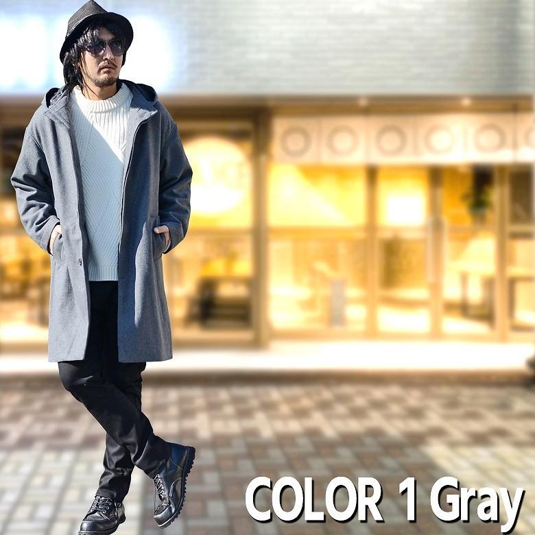 メルトンウールフーデットコート メンズコート ロングコート 膝上丈 グレー キャメル ネイビー ブラック Llサイズ有 Spruce Vasin 通販 Yahoo ショッピング