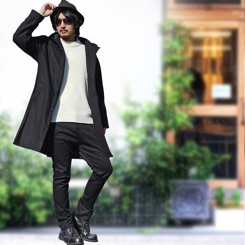 メルトンウールフーデットコート メンズコート ロングコート 膝上丈 グレー キャメル ネイビー ブラック Llサイズ有 Spruce Vasin 通販 Yahoo ショッピング