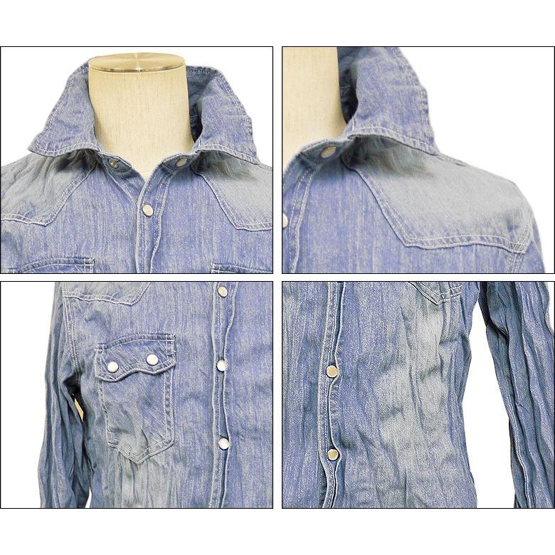 キウリ&ピッチョーリ期✨️ヴァレンティノ デニムシャツ ヴィンテージ加工 M キウリ&ピッチョーリ期✨️ヴァレンティノ デニムシャツ