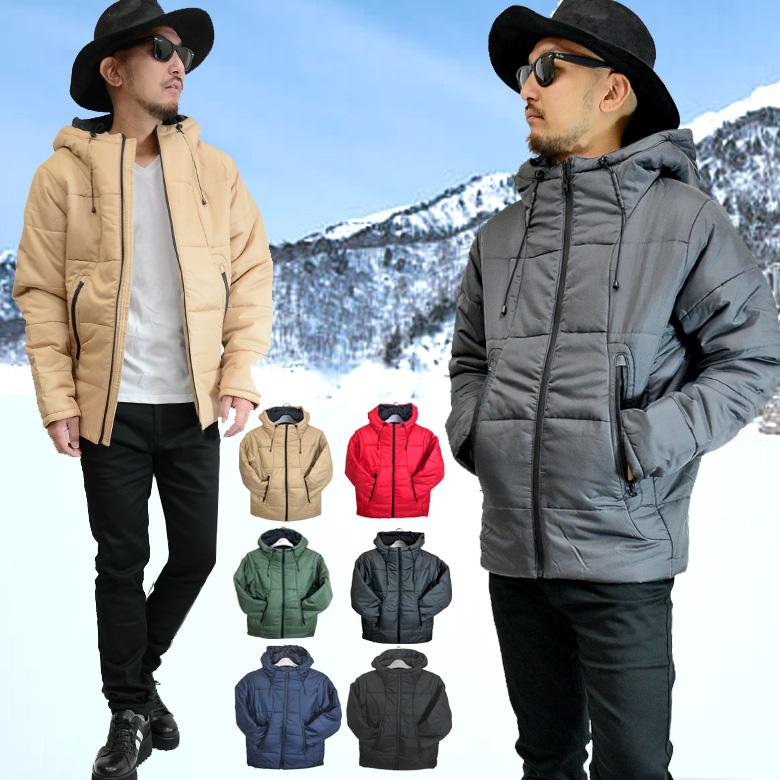 閉店セール】中綿 ボリュームネックジャケットメンズ JK フェイク