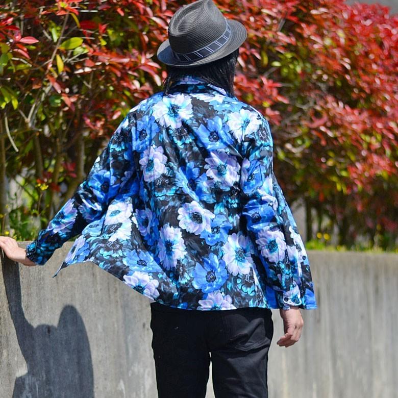長袖シャツ フラワー 総柄 ロングシャツ メンズシャツ 総柄 長袖シャツ フラワー 総柄 ロングシャツ メンズシャツ 総柄