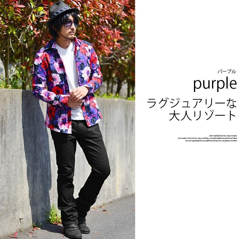 長袖シャツ フラワー 総柄 ロングシャツ メンズシャツ 総柄 長袖シャツ フラワー 総柄 ロングシャツ メンズシャツ 総柄