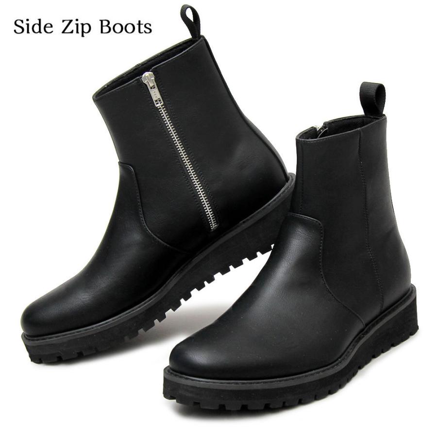 サイドジップブーツ ドレスブーツ メンズブーツ ブラック Glbb 177 Spruce Vasin 通販 Yahoo ショッピング