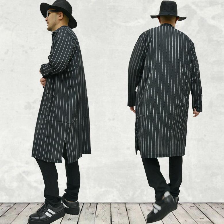 長袖シャツ ロング丈 シャツ メンズ オーバーサイズ ロング 長袖シャツ ロング丈 シャツ メンズ オーバーサイズ ロング
