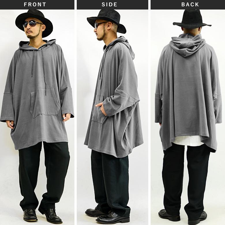 閉店セール】スーパービッグドルマンスリーブパーカー メンズ 長袖