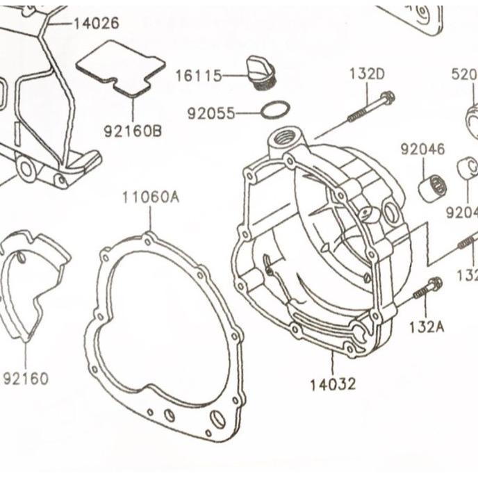 カワサキ ゼファー400(ZR400C) クラッチバン&スプリング カワサキ ゼファー400(ZR400C) クラッチバン&スプリング