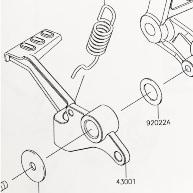 カワサキ ニンジャ250(EX250L) ブレーキペダル (リアブレーキ