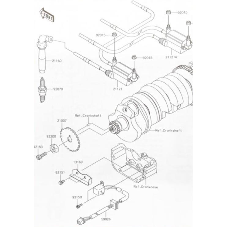 カワサキ（Kawasaki） ZRX1200 DAEG(ZRT20D) イグニッションコイル 1