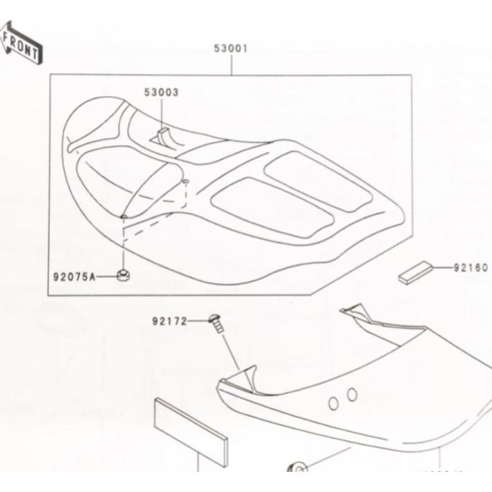 だぶる9/1 カワサキ（Kawasaki） ゼファー1100RS(ZRT10A) デュアルシート(ダブル
