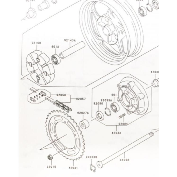 ☆☆☆ページ カワサキ（Kawasaki） ゼファー1100RS(ZRT10A) リヤハブダンパー