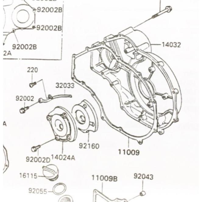 カワサキ ZZR1100(ZXT10C) クラッチキット 図中 カワサキ ZZR1100(ZXT10C) クラッチキット 図中
