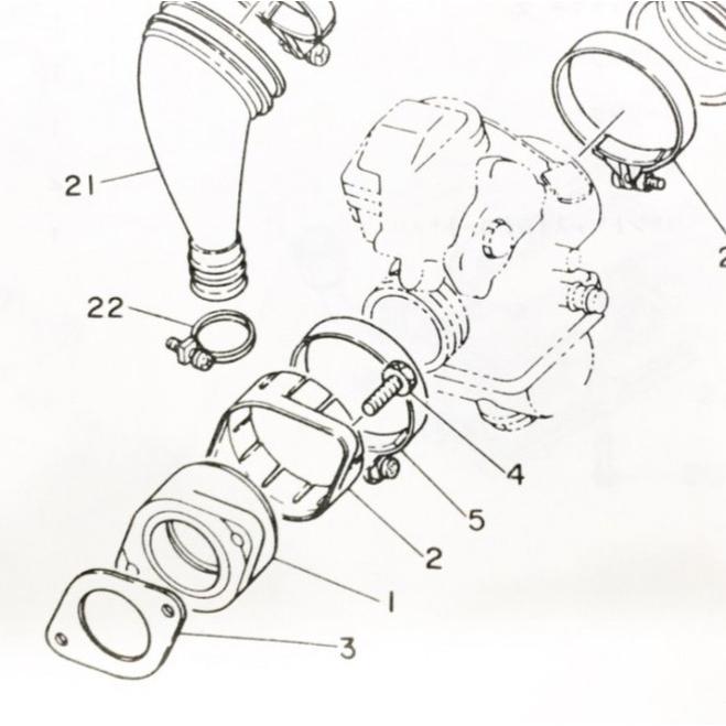 ヤマハ発動機 SR400(1JR) 車体番号 1JR-268100まで インシュレーター
