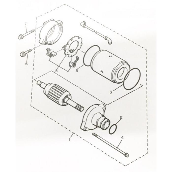 ヤマハ発動機 VMAX1200(3UF) セルモーター(スターティングモーター