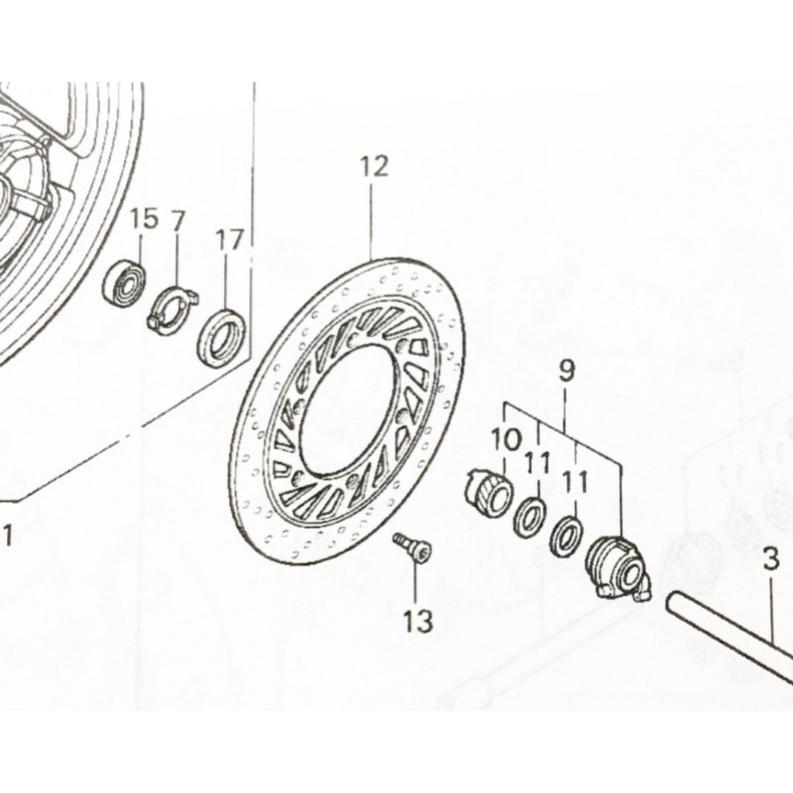 ホンダ（HONDA） Vツインマグナ(MC29) スピードメーターギヤーボックス