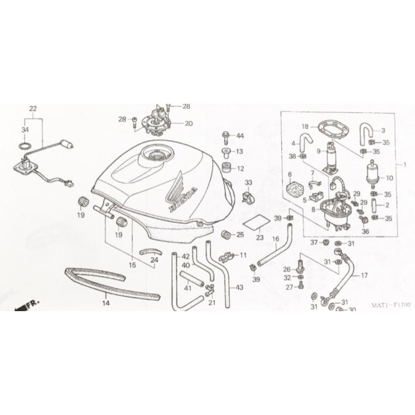 ホンダ（HONDA） CBR1100XXブラックバード(SC35国内仕様) フューエル