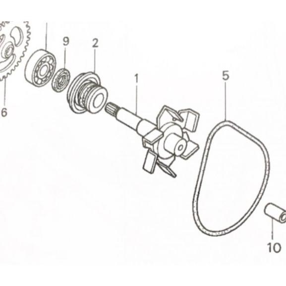 ホンダ（HONDA） VTR1000F(SC36) メカニカルシール 図中(2番) 19217