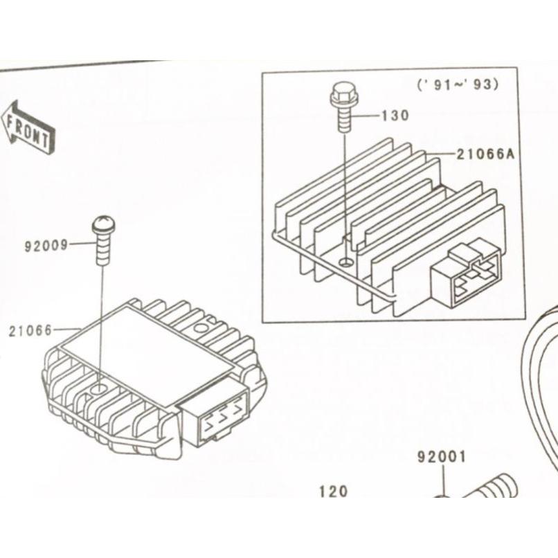 カワサキ（Kawasaki） ゼファー750(ZR750C) 車体番号ZR750C-040000まで